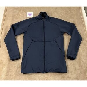 Quechua Fleece Jacket MH520 size Medium Blue Athletic Full zip